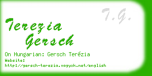 terezia gersch business card